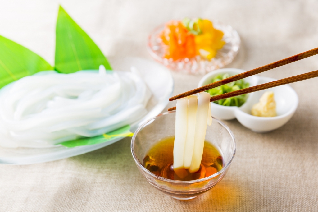 いかそうめん盛り付け例